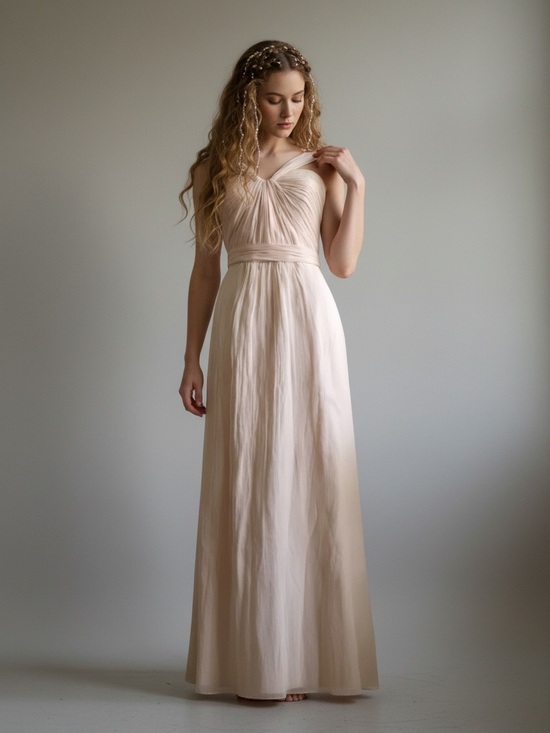 Amsale Dresses & Skirts - Angelic Grecian Style  Silk Dress